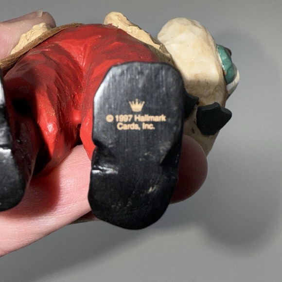 Hallmark Keepsake Ornament - Folk Art Americana - SANTA'S MERRY PATH - 1997 - Picture 5 of 8